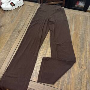 Lululemon brown straight leg align leggings with pockets size 2